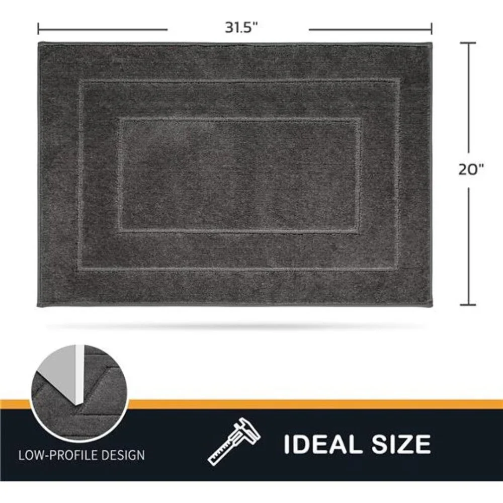 Dirt Trapper Door Mat 20in x 31.5in, Non-Slip/Skid Machine Washable Entryway Rug